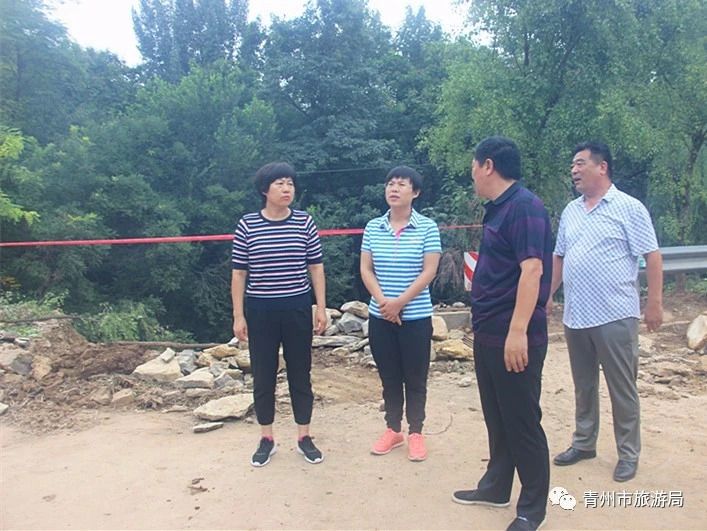 青州市政府副市長翟敏到井塘古村指導災后重建工作